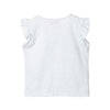 Camiseta manga corta blanca para bebé niña