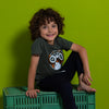 Camiseta manga corta verde militar para bebé niño