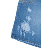 Falda short en indigo para niña