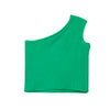 Camiseta manga sisa verde para niña