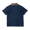 Camiseta manga corta azul oscuro para bebé niño