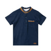 Camiseta manga corta azul oscuro para bebé niño