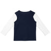 Camiseta manga larga azul oscuro para bebé niño