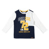 Camiseta manga larga azul oscuro para bebé niño