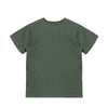 Camiseta manga corta verde militar para bebé niño