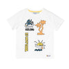Camiseta Omar manga corta marfil para bebé niño