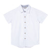 Camisa Thiago blanca manga corta para niño