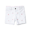 Short blanco para bebé niña