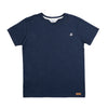 Camiseta manga corta azul oscuro para niño