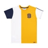 Camiseta manga corta mostaza para niño