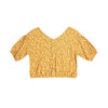 Blusa manga corta miniprint para niña