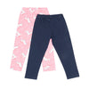 Duo Leggins Antonia miniprint para bebé niña