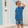Camiseta polo Alan azul petroleo para niño