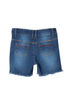 Short lavado oscuro para bebé niña