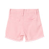 Short en lino rosado para bebé niña