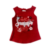 Camiseta Eliza manga sisa roja para bebé niña