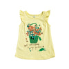Camiseta Natalia manga corta amarillo pastel para bebé niña