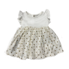 Body vestido marfil para recién nacida