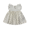 Body vestido marfil para recién nacida