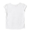Camiseta manga corta blanca para bebé niña