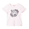 Camiseta manga corta rosada para bebé niña