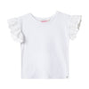 Camiseta manga corta blanca para bebé niña