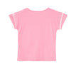 Camiseta manga corta rosada para bebé niña