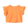 Camiseta manga corta naranja para bebé niña