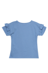 Camiseta Lupita m/c Azul para bebe niña