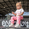 Pantalón sudadera con print de flores para bebé niña