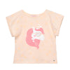 Camiseta manga corta con estampado de unicornio para bebé niña