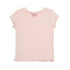 Camiseta manga corta rosada claro para bebé niña
