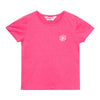 Camiseta fucsia manga corta para bebé niña