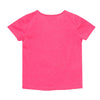 Camiseta fucsia manga corta para bebé niña