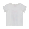 Camiseta Manga Corta Bebe Niña Marfil Ref.130589