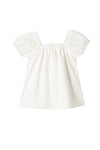 Blusa Bimba marfil manga corta para bebé niña