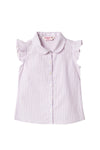 Blusa Alicia rayas manga corta para bebé niña