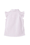 Blusa Alicia rayas manga corta para bebé niña
