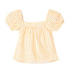 Blusa manga corta rayas para bebé niña