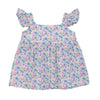 Blusa M/S Con Bolerito Flores Bebe Niña Ref.140162