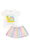 Conjunto Iris arcoiris para bebé niña