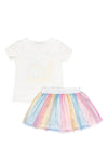 Conjunto Iris arcoiris para bebé niña