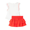 Conjunto marfil para bebé niña