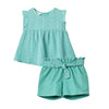 Conjunto verde para bebé niña