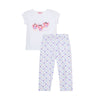 Pijama estampada de hada, camiseta manga corta y pantalón para bebé niña
