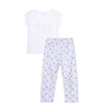 Pijama estampada de hada, camiseta manga corta y pantalón para bebé niña
