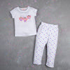 Pijama estampada de hada, camiseta manga corta y pantalón para bebé niña