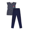 Conjunto Maca Bebe Niña Rayas Ref. 150246