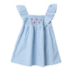 Vestido con boleros rayas para bebé niña