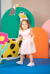Vestido Cisne Rosado para bebe niña